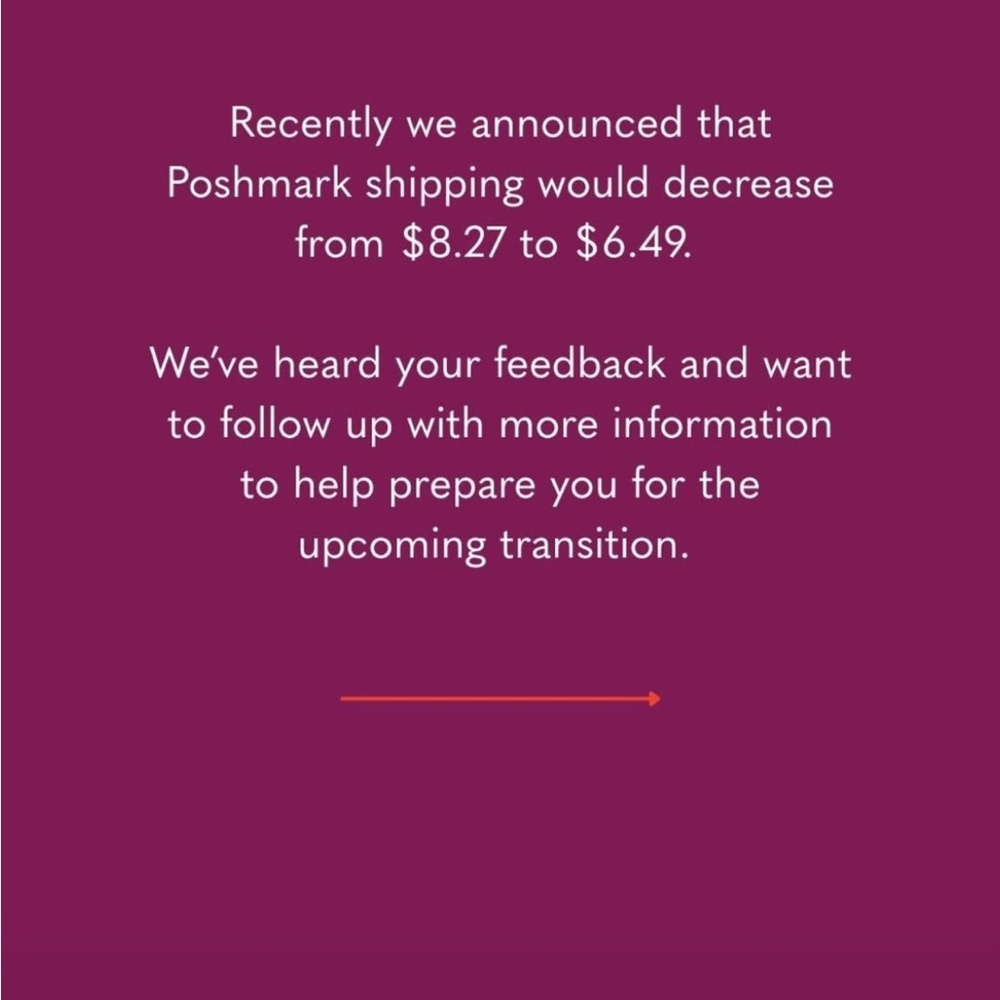 Poshmark Shipping Update Announcement